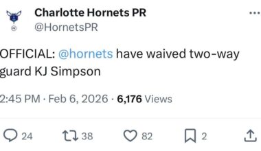 [Hornets PR] Charlotte Hornets waive K.J. Simpson
