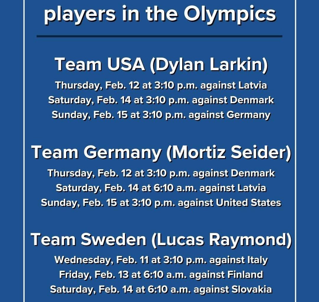 When to watch Red Wings…