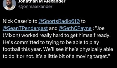 Caserio on Joe Mixon