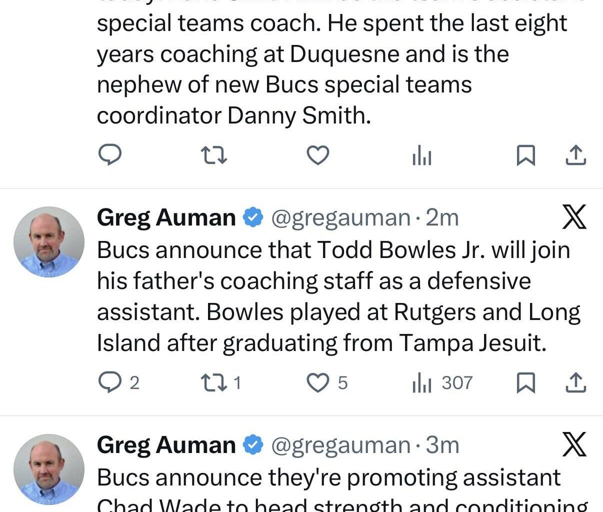 Bucs coaching additions