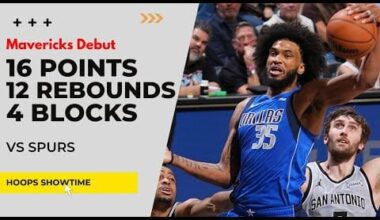 Marvin Bagley III MAVERICKS DEBUT 16 Points, 12 Rebs, 4 Blocks vs Spurs I 25-26 NBA Season