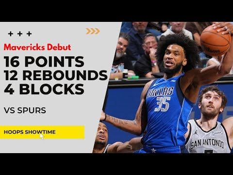 Marvin Bagley III MAVERICKS DEBUT 16 Points, 12 Rebs, 4 Blocks vs Spurs I 25-26 NBA Season