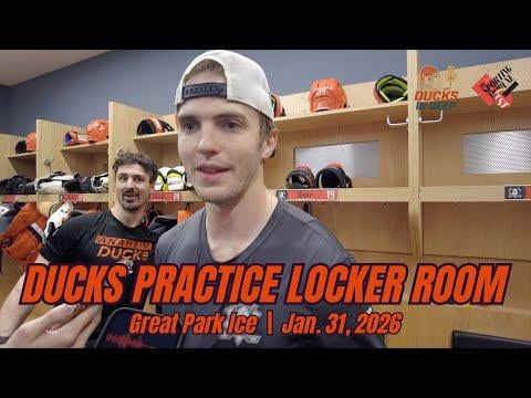 Troy Terry, Mason McTavish with injury updates, Olympic memories | Ducks Practice Report with Full Media Session with Terry, McTavish