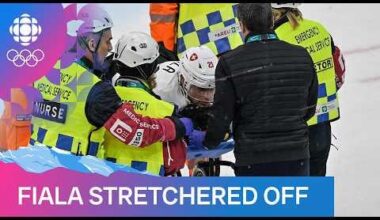 Switzerland's Kevin Fiala injured vs Canada following Collision Tom Wilson | Milano Cortina 2026