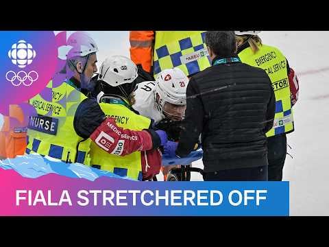 Switzerland's Kevin Fiala injured vs Canada following Collision Tom Wilson | Milano Cortina 2026