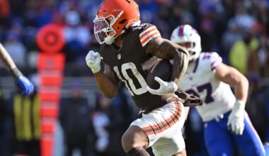 Browns RB Quinshon Judkins concerning injury update comment