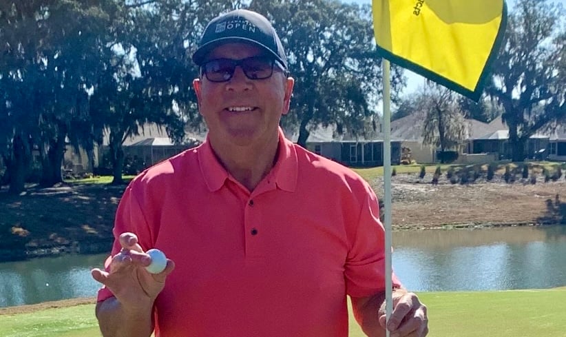 Villager all smiles after getting sixth hole-in-one