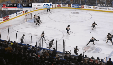 Happy scores on a breakaway and then immediately takes an unsportsmanlike conduct penalty