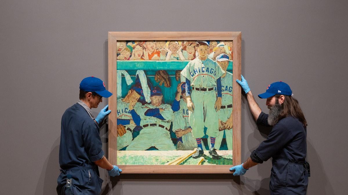 The Art Institute just got a Rockwell painting of the ‘48 Cubs losing a double header against the Braves