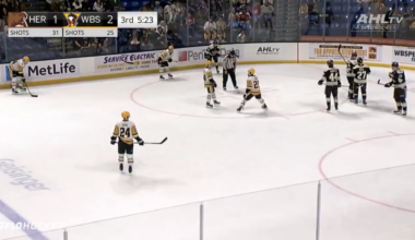 [WBS (3) - 1 HER] Tanner Howe with the tip for his first pro goal in his 2nd AHL game