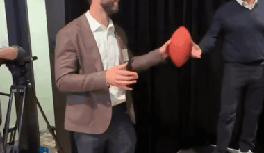 Kyle Shanahan broke a flat screen TV while trying to one up Andrew Luck and Roger Goodell 😂💀