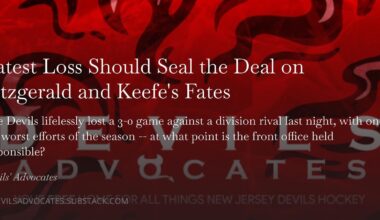 [Gambatese] Latest Loss Should Seal the Deal on Fitzgerald and Keefe's Fates