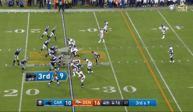 [Highlight] Von Miller sacks/strips Cam Newton late in the 4th (Super Bowl 50)