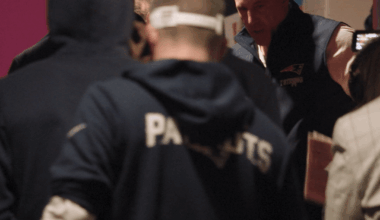 Mike Vrabel Waits Outside Locker Room for All of His Players After Losing Super Bowl LX