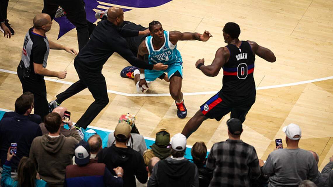 Hornets’ Moussa Diabate, Miles Bridges reflect on Pistons’ fight. ‘It set the tone’