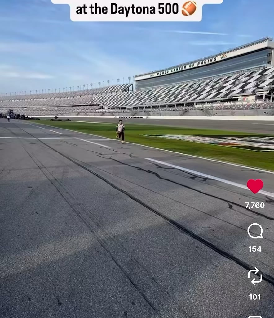 Puka @ Daytona 500 with Bubba Wallace