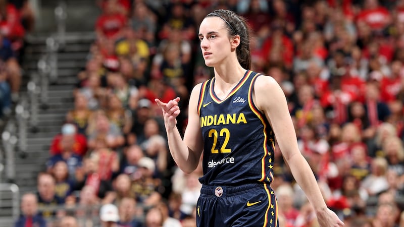 INDIANAPOLIS, IN - JULY 13: Caitlin Clark #22 of the Indiana Fever poses for a photo during the game against the Dallas Wings on July 13, 2025 at Gainbridge Fieldhouse in Indianapolis, Indiana. NOTE TO USER: User expressly acknowledges and agrees that, by downloading and or using this Photograph, user is consenting to the terms and conditions of the Getty Images License Agreement. Mandatory Copyright Notice: Copyright 2025 NBAE(Photo by Jeff Haynes/NBAE via Getty Images)