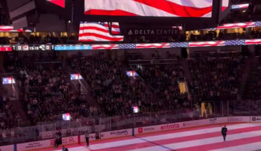 Clayton Keller & Team USA was honored at Delta Center tonight