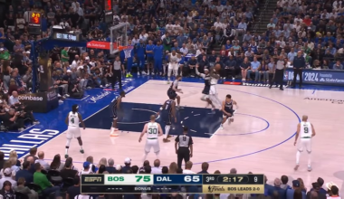 [Highlight] Xavier Tillman Sr's biggest shot of his career: A big corner 3 on their way to a 3-0 series lead in the 2024 NBA Finals