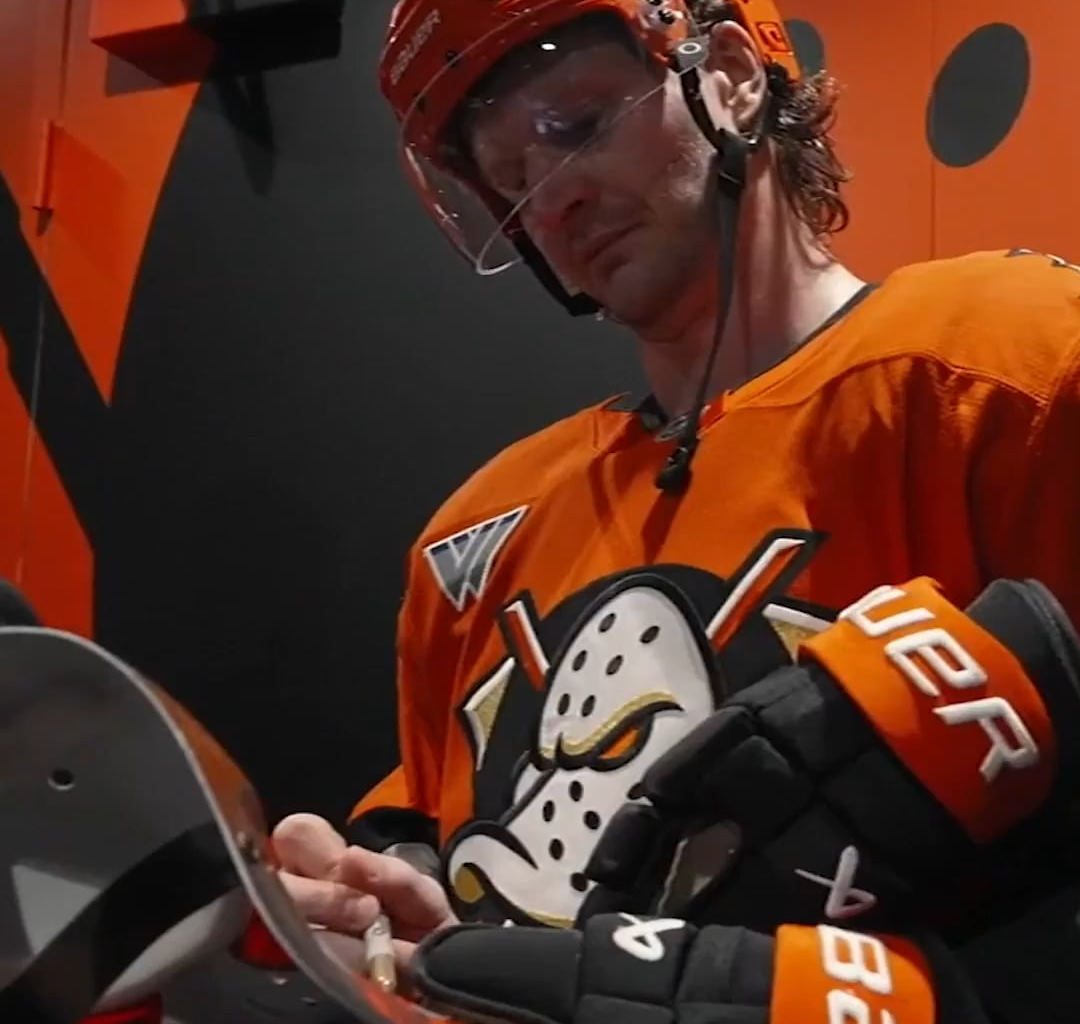 Trouba tossing Bieksa the first star mask (then Bieska giving it to u/violentgentlemen's nephew)