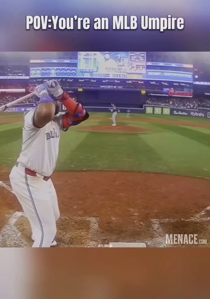 You are the umpire and this is how you see the game.