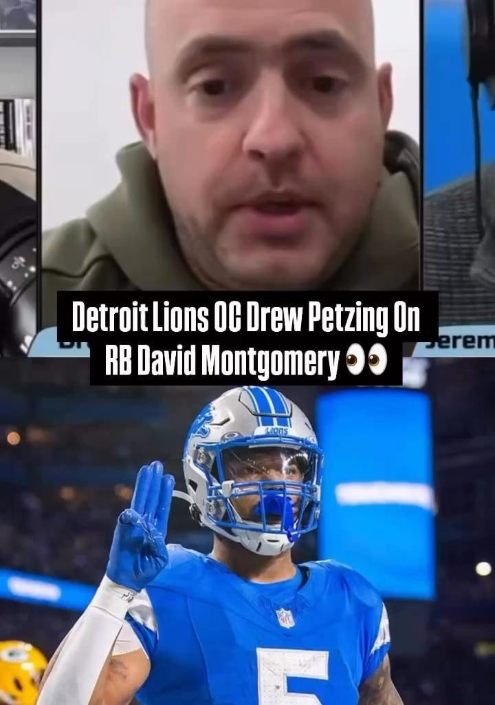 Detroit Lions OC Drew Petzing on RB David Montgomery