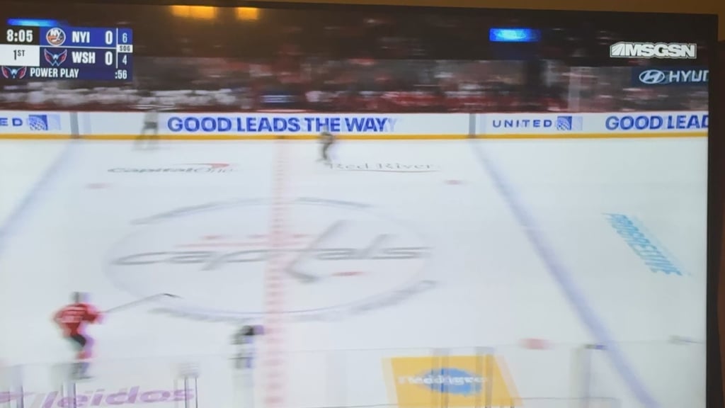 Bo on the way back to the bench after missing on the breakaway