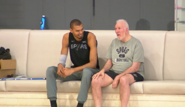 [Don Harris] Great to see Pop with Vic at practice today.