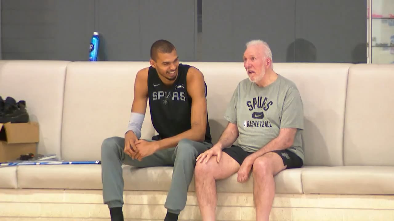 [Don Harris] Great to see Pop with Vic at practice today.