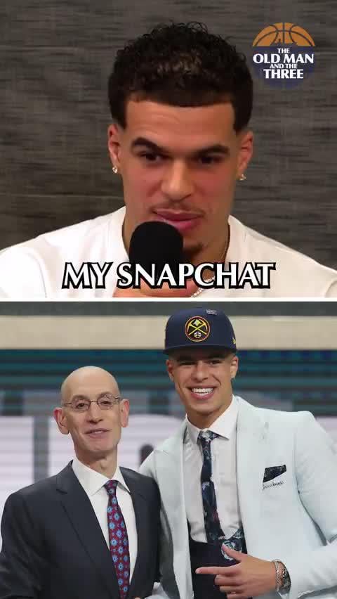 Michael Porter Jr. talks about when he accidentally leaked Adam Silver’s number on Snapchat as a rookie: “I’m thinking I’m getting kicked out the league… They had me walk up there in front of all these guys and apologize. That was the most embarrassing time of my life.”