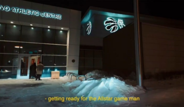 Coach Ingram getting Glorilla ready for the celebrity all-star game