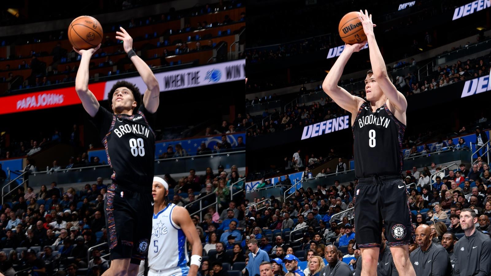 In Thursday’s game vs. Orlando, Egor Dëmin and Nolan Traore became the first Nets rookie duo to score 20+ each in a game since Albert King and Buck Williams.