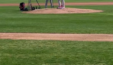 [Andrew Parker] Kyson Witherspoon throwing a live BP this morning, he hit 97 MPH today during this session