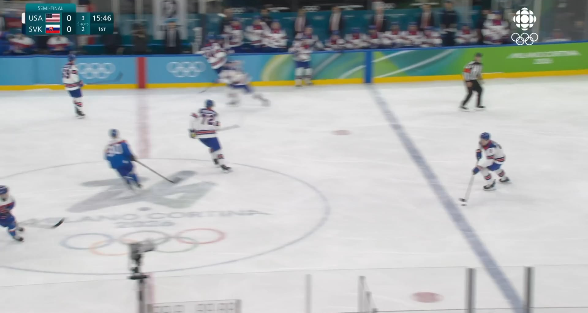 Larkin gets his second goal of the Olympics and breaks the ice today with a snipe!