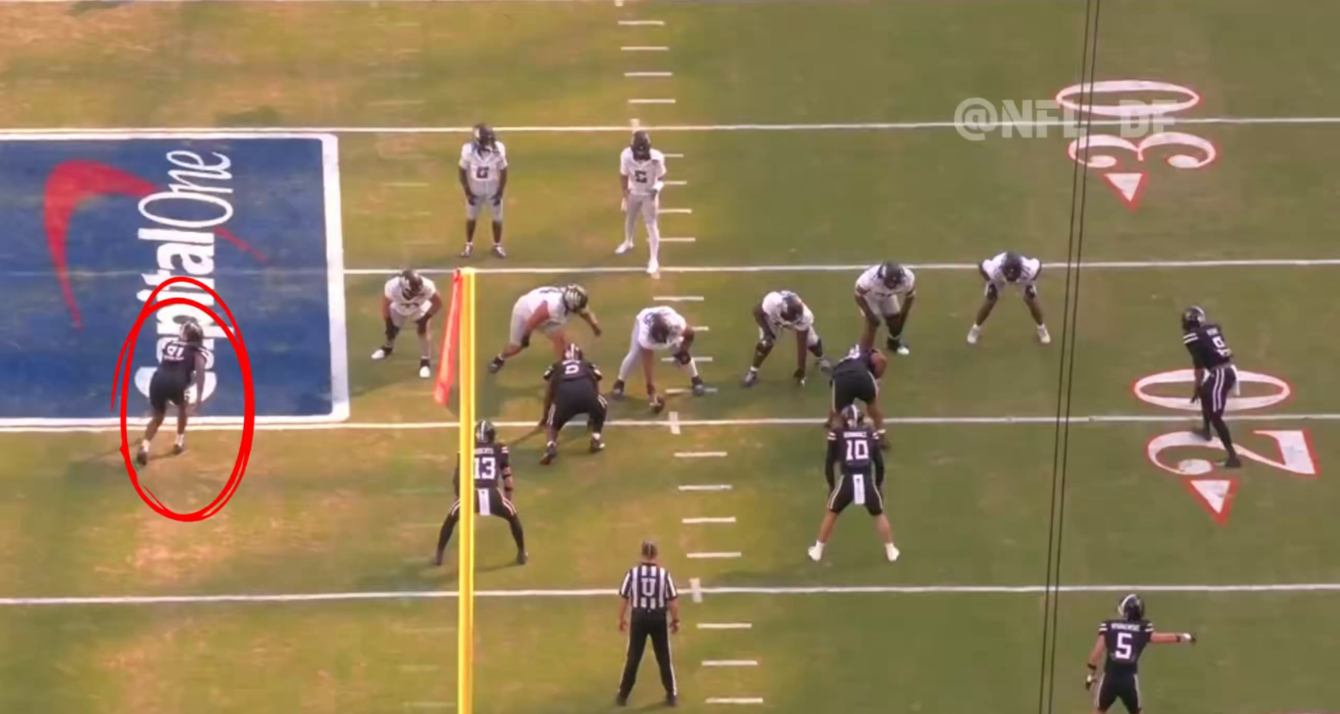 My favorite pick for us at 7: David Bailey. Just an elite pass rusher who gets to the quarterback so fast