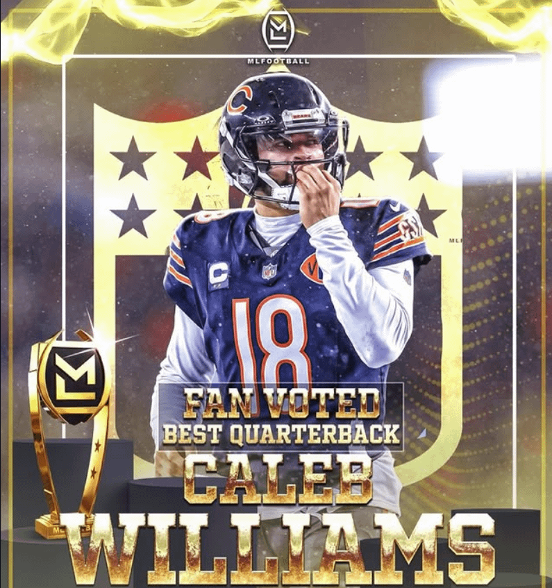 Caleb Williams Wins Fan-Voted Quarterback of the Year!