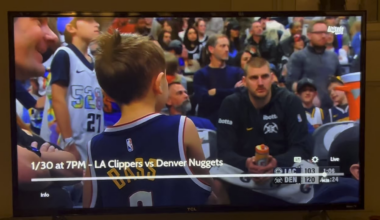 Nikola Jokić waving at a child in Denver while exhausted at the end of the Clippers victory that made them blow up their roster
