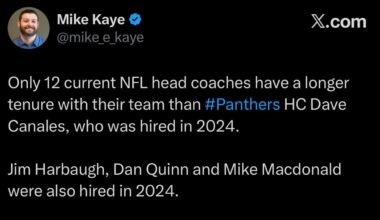 [Kaye] Fun fact Canales is now in the top half of longest tenured coaches going into year 3