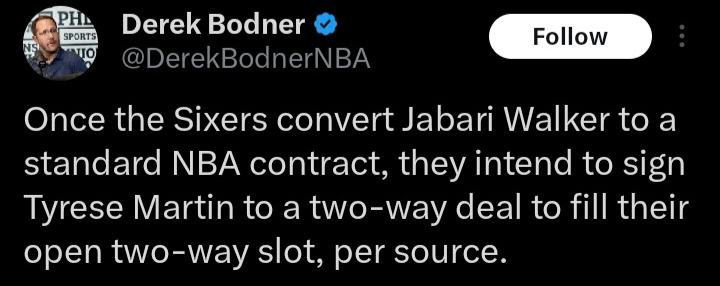 Tyrese signed on a 2-Way deal