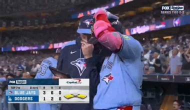 Snell, after being pulled, checking his notes on how Blue Jays got so lucky 🤭