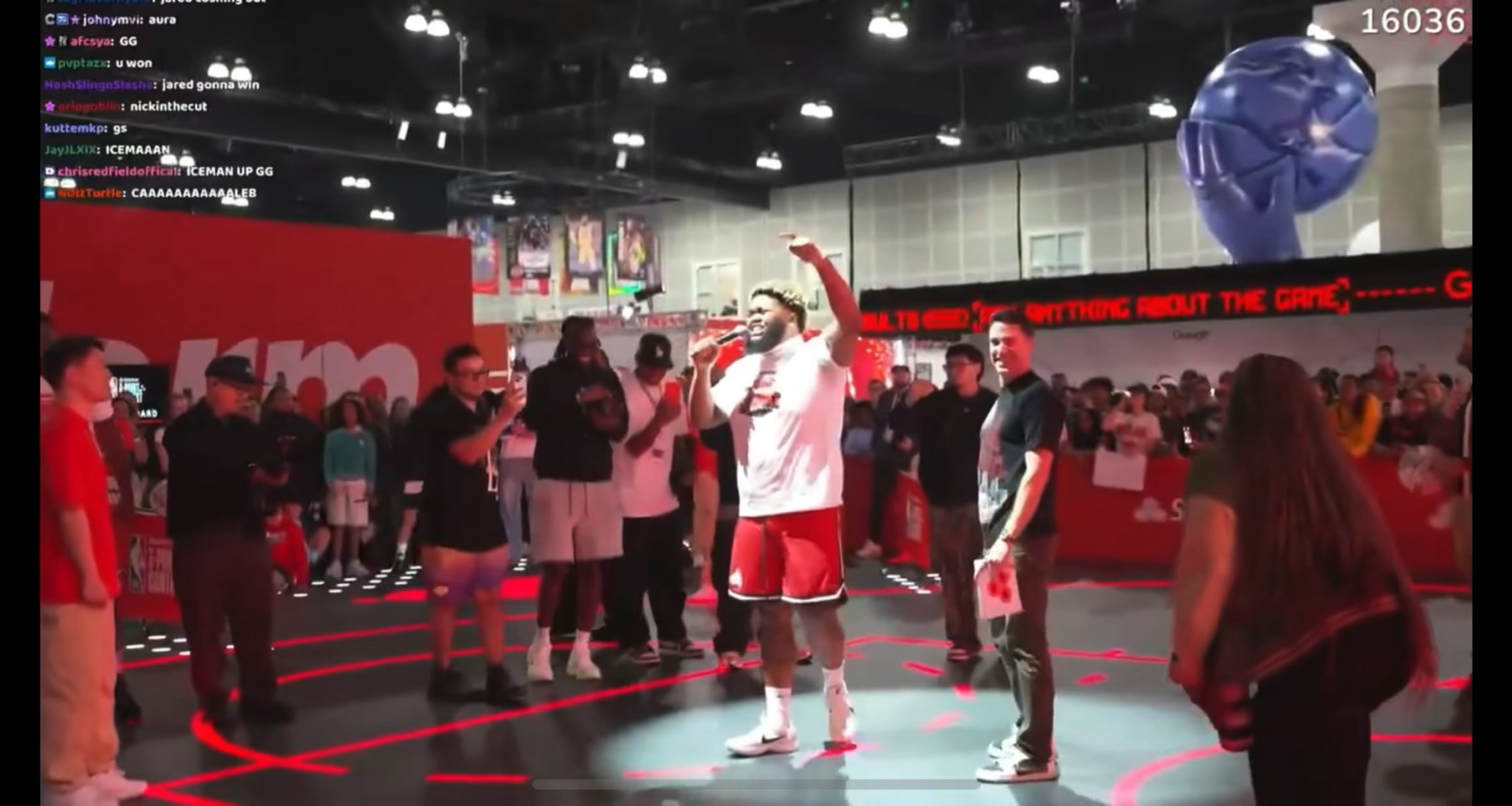 Iceman’s 4 Pts in the nba celebrity 3 pt contest right now