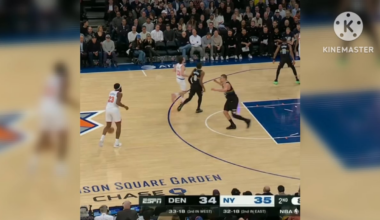 [Highlight] Mitchell Robinson crosses Jokic over for a dunk, right before blocking his 3 point shot on the other end