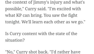 Steph's thoughts about the current state of the dubs. Excerpt from Slater's ESPN article.