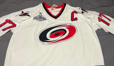 Got the new throwback Brind’Amour Away Cup Jersey!