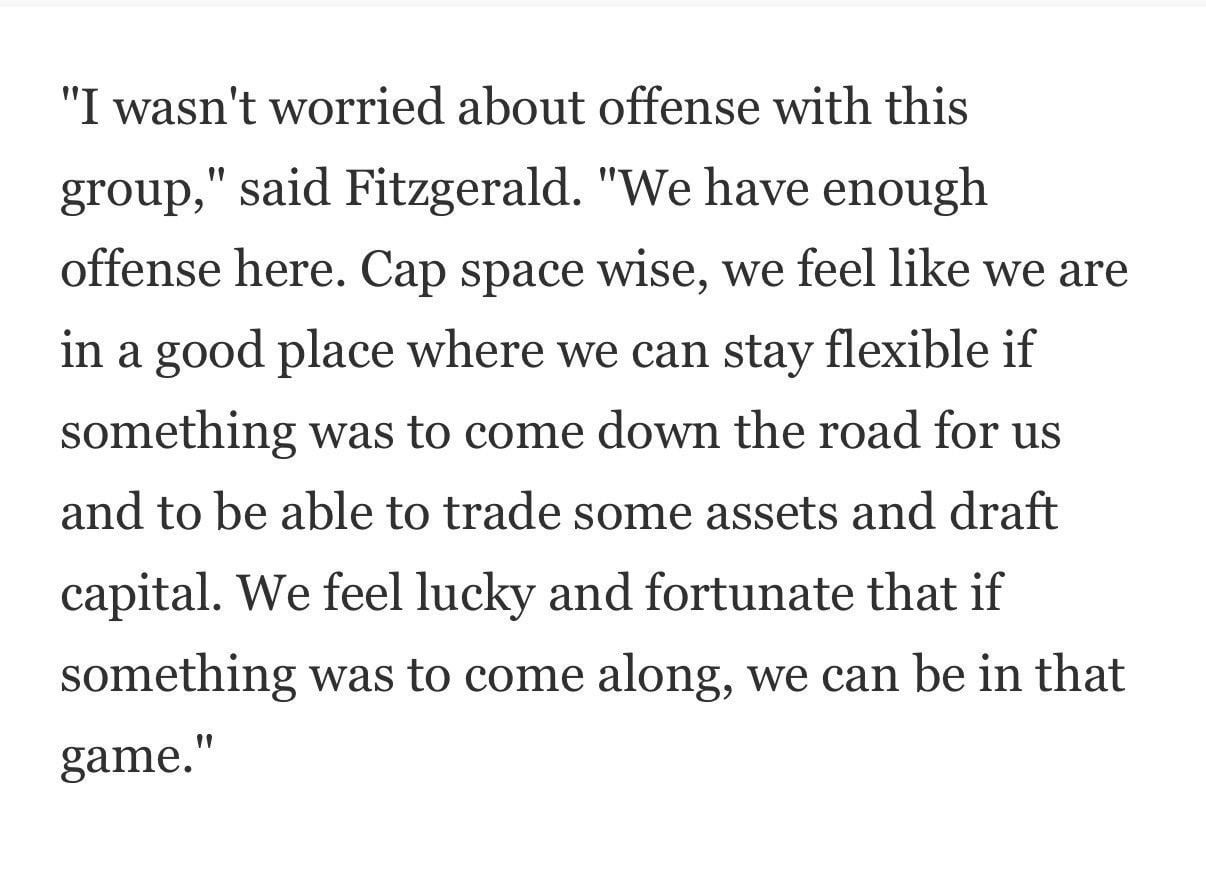 Fitz quote from this past offseason I believe