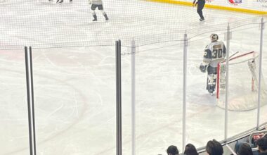Laurent Brossoit backing up for the SJ Barracuda with Carl Lindbom in net for Henderson (.933 Win)