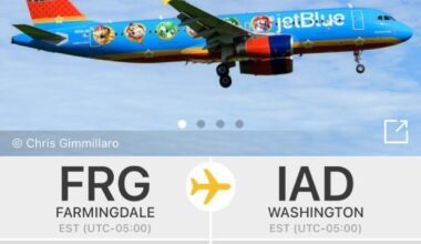 Isles flew to DC in a super Mario livery