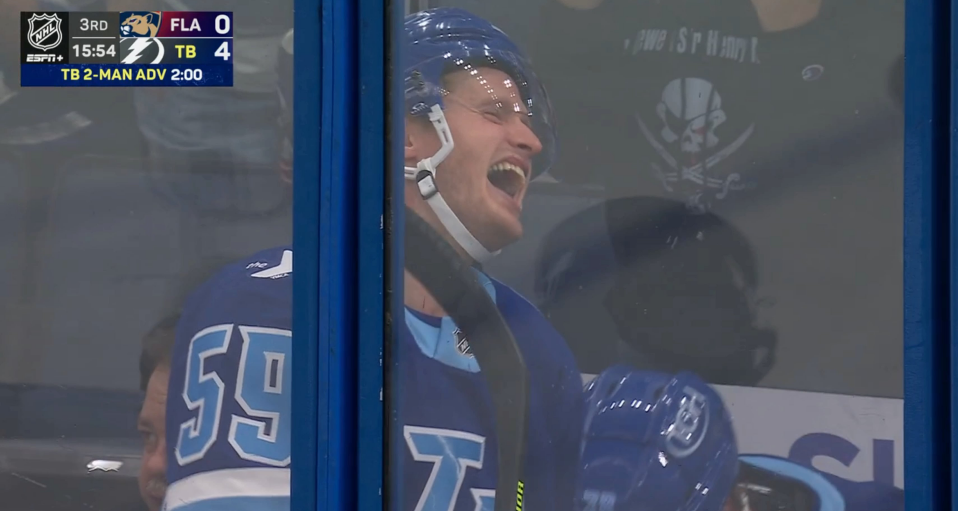 Guentzel cracking up