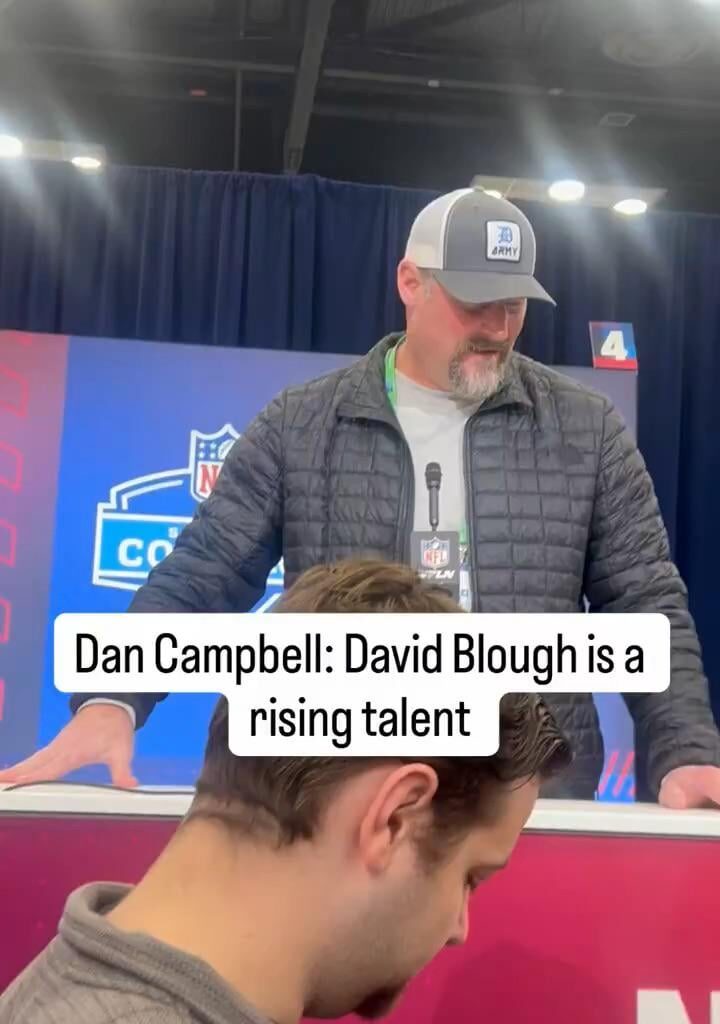 Dan Campbell says the Lions wanted David Blough and it was smart of Dan Quinn to move fast and make him OC