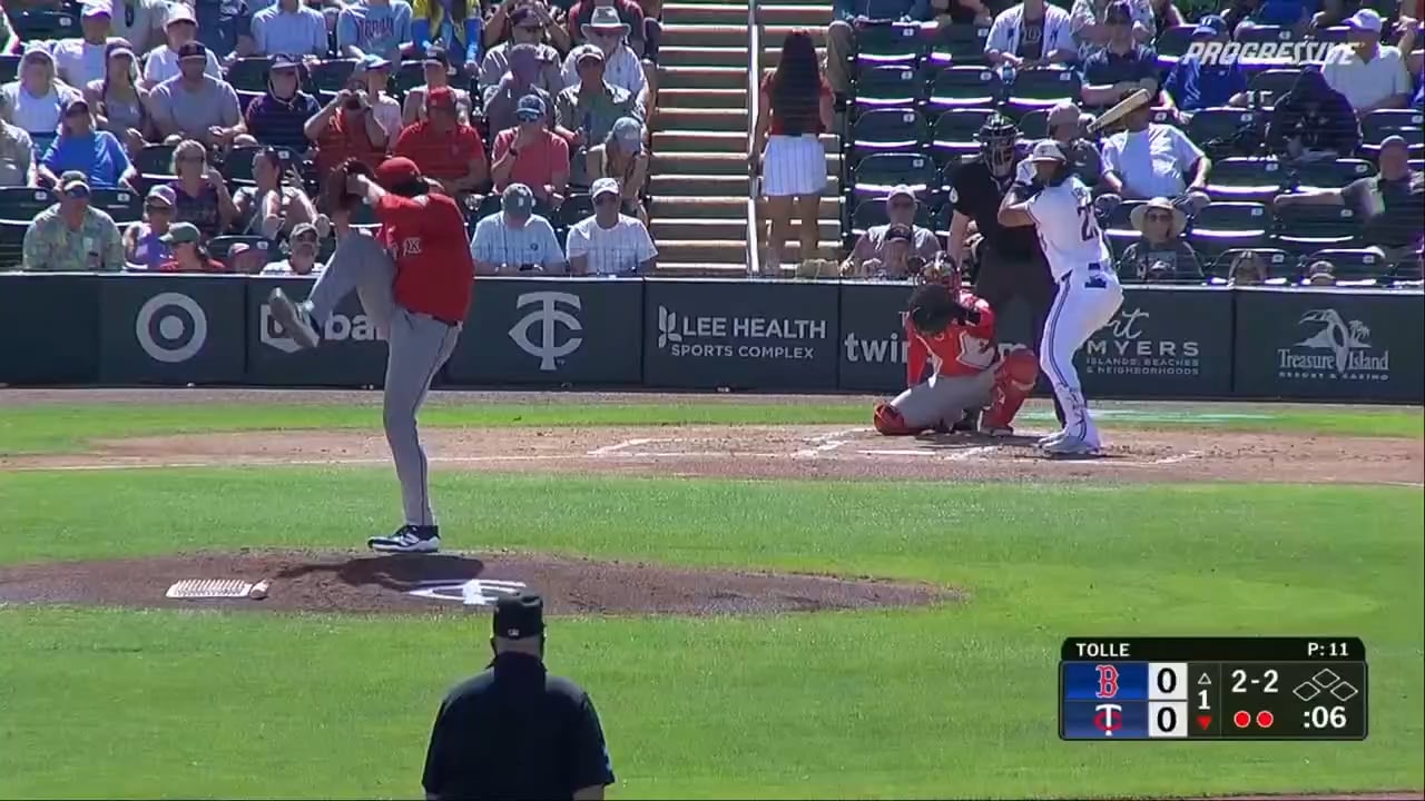 Royce Lewis connects for his first home run of Spring Training